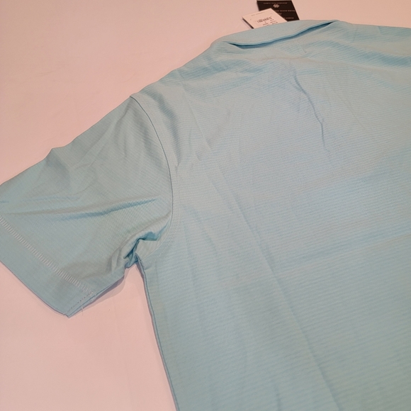 Linksoul Edwards Stripe Polo Dry-Tek Aqua Color Men's Size Small (LS1119) New! - Picture 12 of 12